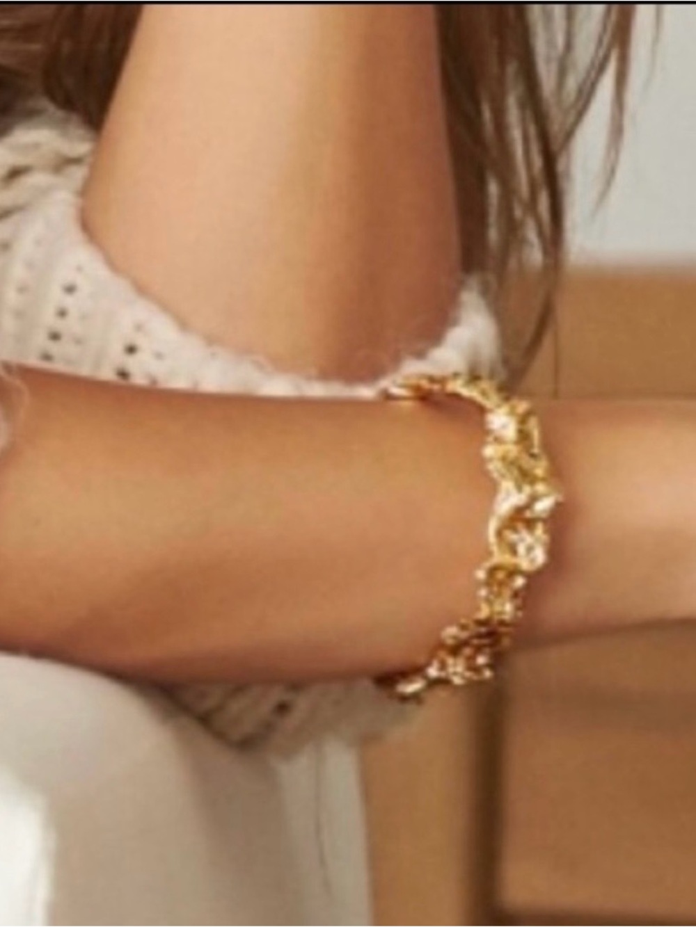 NWT Amber Sceats “Emery” Textured Cuff Bracelet